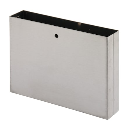 Prime-Line Pilaster Shoe, Fits 5-in. Wide Pilasters, Stainless Steel, Square End (Single Pack) 658-3004-5